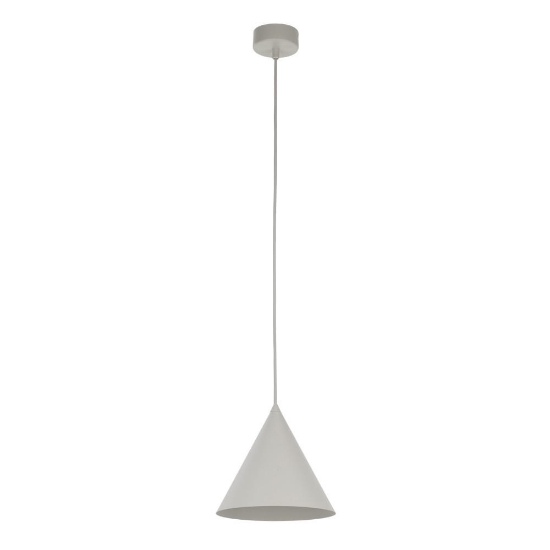 Lampada cono a sospensione beige 19cm